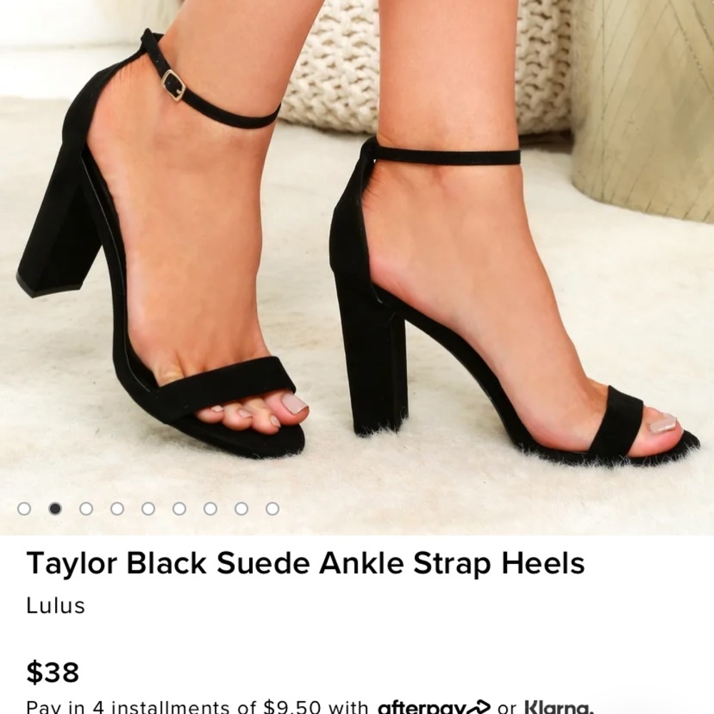 Brand New Suede Black Heels
